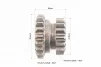 Шестерня переключения передач Z-16x20, FIX-601060 - 3