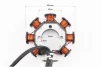 Kinlon JL150-70C Статор магнето (генератора) (8 котушок "5 дротів"), (d=88,5мм), FIX-998439 - 3