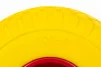 Колесо на тачку "ПЕНОПОЛИУРЕТАН" 3,00-4, пром-подшипники под ось 20мм, жёлто-красное, ШИНИ, YQ-303418 - 2