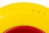 Колесо на тачку "ПІНОПОЛІУРЕТАН" 3,50-8, пром-підшипники під вісь 20мм, жовто-червоне, ШИНИ, YQ-353285 - 2