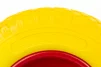 Колесо на тачку "ПІНОПОЛІУРЕТАН" 4,00-6, пром-підшипники під вісь 16мм, жовто-червоне, ШИНИ, YQ-303576 - 2