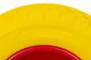 Колесо на тачку "ПІНОПОЛІУРЕТАН" 4,00-6, пром-підшипники під вісь 20мм, жовто-червоне, ШИНИ, YQ-353615 - 2