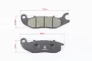 Гальмівні колодки (дискові) HONDA CBR125 / CBR BWB/RC/RD / Wave125 / MSX125 Grom, к-кт 2шт, 250сс СКУТЕР, YQ-313065 - 2