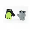 Рукавички без пальців S з гелевими вставками під долоню, чорно-салатові SBG-1457, ВЕЛОЕКІПІРУВАННЯ, YQ-408081 - 1