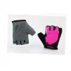 Перчатки без пальцев XS с гелевыми вставками под ладонь, чёрно-розовые SBG-1457, ВЕЛОЕКІПІРУВАННЯ, YQ-408175 - 1