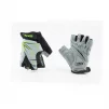 Перчатки детские без пальцев (7-8 лет) с мягкими вставками под ладонь, чёрно-серо-зелёные SKG-1553, ВЕЛОЕКІПІРУВАННЯ, YQ-408095 - 1