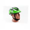 Шлем велосипедный подростковый M (54-57 см), 12 вент. отверстий, зелёный "КАМУФЛЯЖ" AV-021, ВЕЛОЕКІПІРУВАННЯ, YQ-408059 - 1