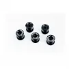 Бонки (болты) 6,5/10мм для крепления одинарной звезды, алюминиевые, чёрные 5шт к-кт, ВЕЛОЗАПЧАСТИНИ, YQ-412374 - 1