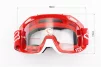 Очки кроссовые/эндуро/АТV, красные (прозрачное стекло), FIX-210729 - 4