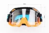 Очки кроссовые/эндуро/АТV, черно-оранжевые (прозрачное стекло), FIX-210735 - 4