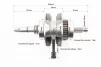 Loncin LX250GY-3 Коленвал в сборе CBB-250cc, FIX-997758 - 2