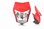 Обтічник з фарою HONDA XL150L червоний (35/35W), QT-005623