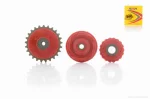 Ремкомплект ГРМ Delta, Alpha, Active 110 3 ролики (червоні), QT-018719