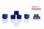 Втулки ковзання штанги коси к-кт 23.5-8mm 5шт авіакомпозит +силікон сині, QT-024392
