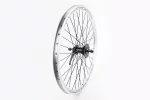 Колесо 24" заднее V-brake, обод "капля" и втулка 14Gx36H алюминиевые, крепл. гайка, "GRAVITY", FIX-208318