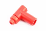 Колпачок свечной "люлька" 90град КРАСНЫЙ "силикон" малый, FIX-301620