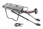 Багажник 24-29" алюминиевый, регулируемое крепление за трубу сидения, под Disk-brake, чёрный HS-022B, тип 2, FIX-204605