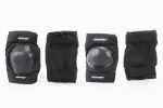Наколенники + налокотники защитные (пластик) к-кт 4шт, Чёрные, S-183, FIX-354248