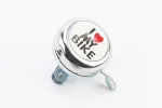 Звонок механический "I love my Bike", хром, FIX-409271