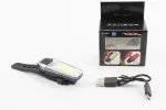 Фонарь передний 12 диодов 120 lumen, Li-ion 3.7V 300mAh зарядка от USB, влагозащитный, ZH1608, FIX-409315