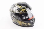 Шлем интеграл, закрытый BLD-М65 L (59-60см), ЧЕРНЫЙ/ЗОЛОТИСТО-СЕРЫЙ "Totem", FIX-206632