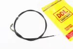 Трос газа для GY6 под карбюратор JH70 (крепление верхнее с гайкой) (с регулировкой по длине) (трос 202см; кожух 193см), FIX-305085