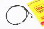 Трос газа для GY6 под карбюратор JH70 (крепление верхнее с шайбой) (с регулировкой по длине) (трос 196см; кожух 186см), FIX-305086