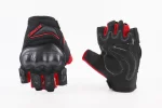Перчатки мотоциклетные без пальцев XL-Чёрно-Красные, тип 2, FIX-355108