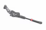 Подножка боковая задняя телескопическая для 26"- 29", с изменяемым углом крепления, алюминиевая, чёрная HS-002В, FIX-409861