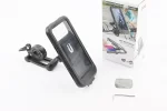 Держатель-чехол телефона 175х82мм на руль, сенсорная пленка, регулируемый угол настройки 360°, внутренняя магнитная фиксация