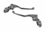 Важіль гальма, зчеплення з кріпленням к-кт 2шт (чорні) Тип 2, FIX-341359