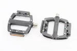 Педали MTB широкие 9/16" (101x98x16mm) со съёмными шипами, 2 пром-подшипника (6*13*5), алюминиевые, чёрные NWL-506B, FIX-411112