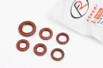 Сальники к-кт 6шт (16,4x30x5; 17x30x5; 19,8x30x5-2шт; 20x32x6; 27x42x7) двигателя, коричневый, от 10шт -15%, FIX-349309