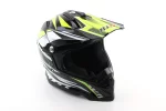 Шлем кроссовый/эндуро/АТV BLD-819-7 S (55-56см), ЧЕРНЫЙ/НЕОНОВО-ЖЕЛТЫЙ, FIX-360021