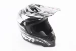 Шлем кроссовый/эндуро/АТV BLD-819-7 L (59-60см), ЧЕРНО-БЕЛЫЙ, FIX-360415