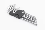 Набор Г-образных ключей удлиненных TORX (T10/T15/T20/T25/T27/T30/T40/T45/T50) CrV HT-0608, FIX-702187