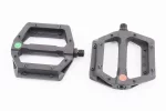 Педали MTB широкие 9/16" (117x110x25.5mm) со съёмными шипами, пром-подшипник (6*13*5), пластиковые, чёрные NW-613B, FIX-412146