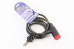 Замок противоугонный тросовый 1500х10мм под ключ, TY503, FIX-414023