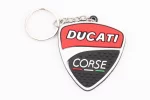 Брелок "DUCATI", резиновый 50х45мм, черно-красный, FIX-998227