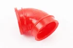 Патрубок фільтра повітряного Suzuki AD50, силікон (ЧЕРВОНИЙ), FIX-363230