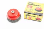 Щетка торцевая М14 D-150мм из рифленой проволоки 19-7215, FIX-703104