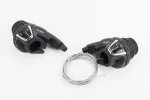 Переключатели (грипшифт) 3x7 скоростей, чёрные SL-RS 35 , FIX-209496