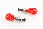 Колпачок ниппеля "череп" 1 диод (красный) к-кт, JY-503Z, FIX-209533