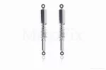 Амортизатори задні Delta 340mm, регульовані, відкрита пружина, хром, QT-000066