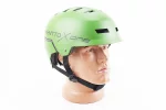 Шлем велосипедный подростковый BMX L (58-61см), 16 вент. отверстий, зеленый матовый, FIX-210312