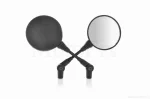 Дзеркала Honda/Suzuki M10 круглі, чорні, відкидна ніжка, QT-018712