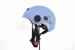 Шлем каска детский "STOCK" (#2, голубой, матовый, визор прозрачный), QT-038626
