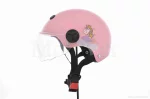 Шлем каска детский "STOCK" (#1, розовый, матовый, визор прозрачный), QT-038627