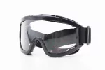 Окуляри кросові/ендуро/АТV, чорні (прозоре скло), YT-73832, FIX-210958