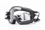 Окуляри кросові/ендуро/АТV, чорні (прозоре скло), FIX-207880